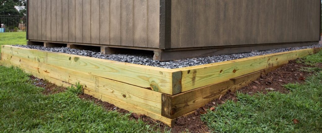 Garden shed foundation